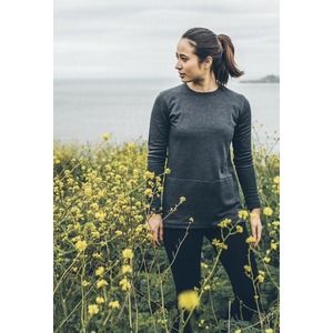 Taylor Stitch Chandler Side Zip Sweatshirt Grey XS